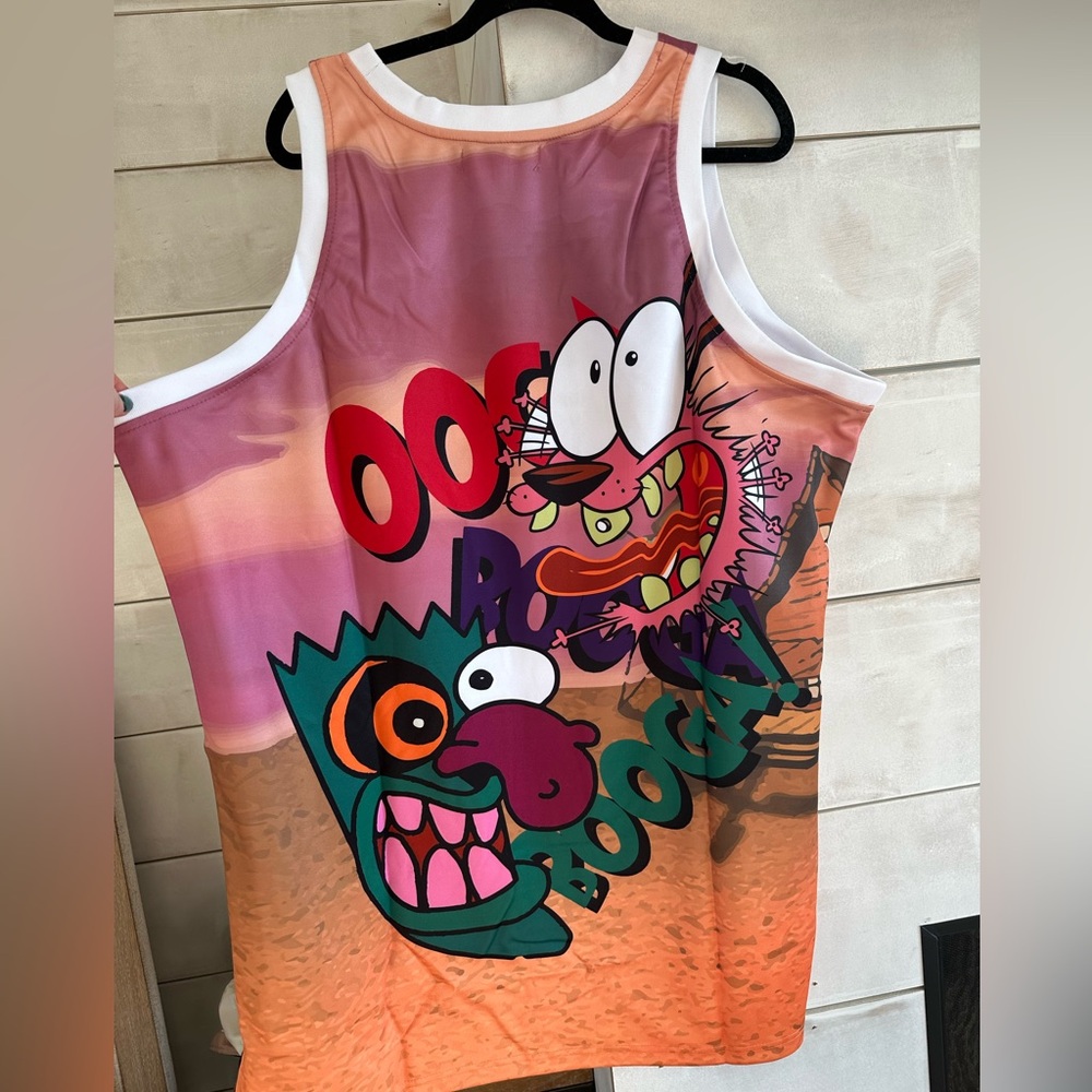 NWT Courage The Cowardly Dog Headgear Classics basketball Jersey Size 5X